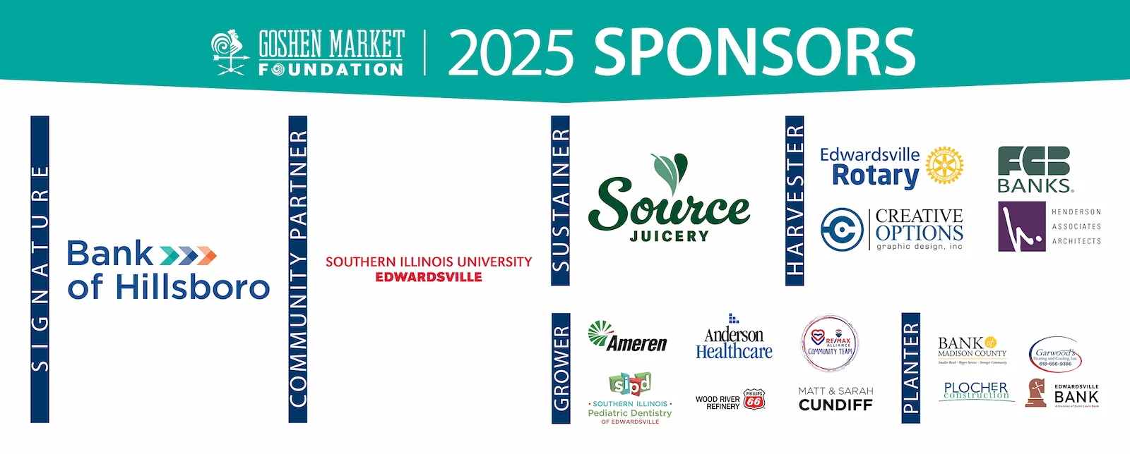2025 Goshen Market Sponsors