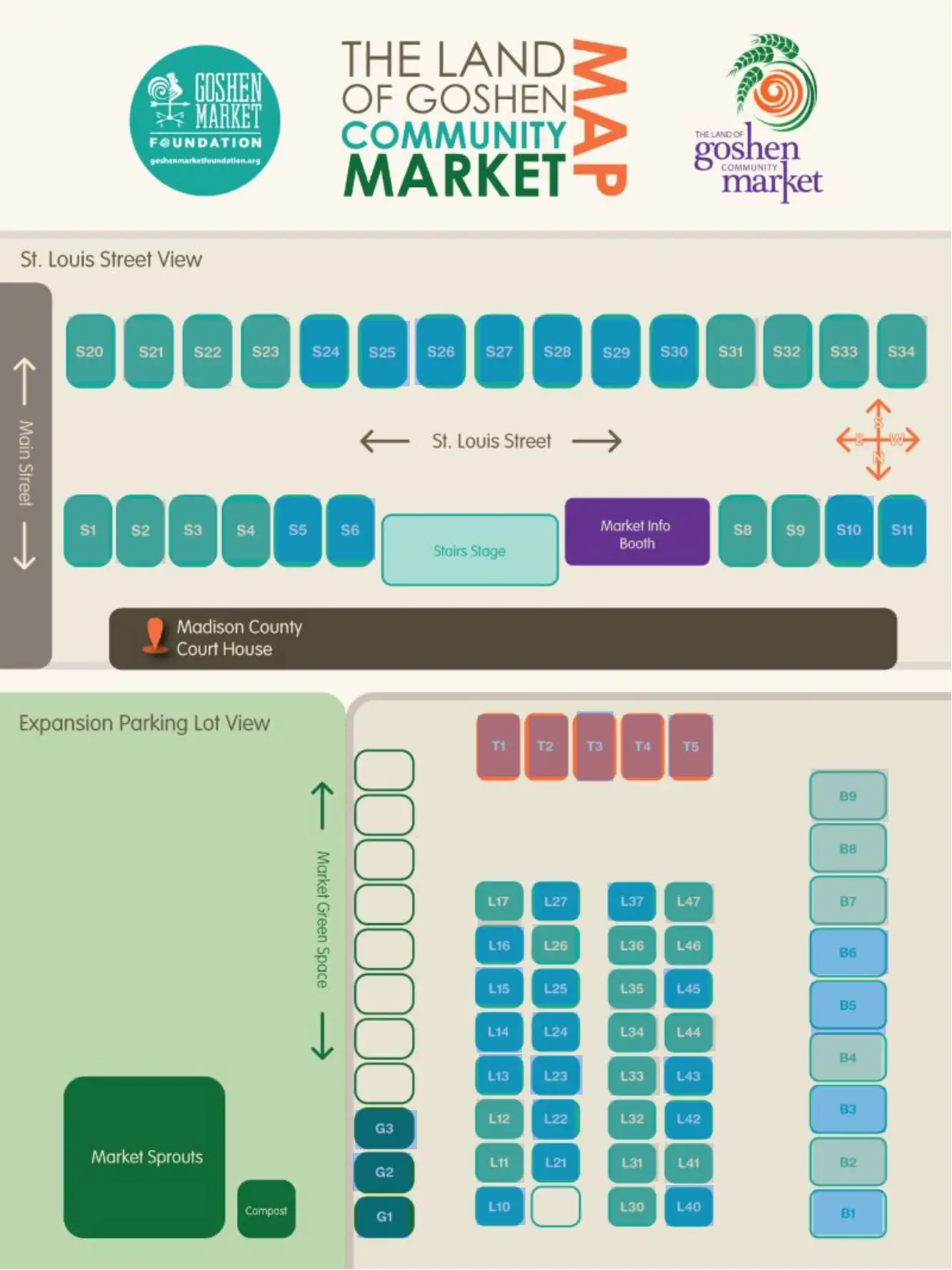 Goshen Market Vendor Map